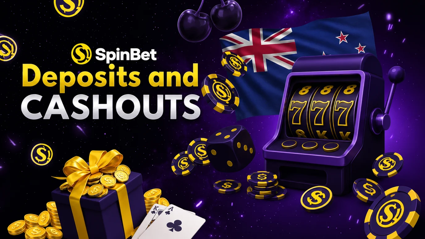 Deposits and cashouts at SpinBet for NZ players